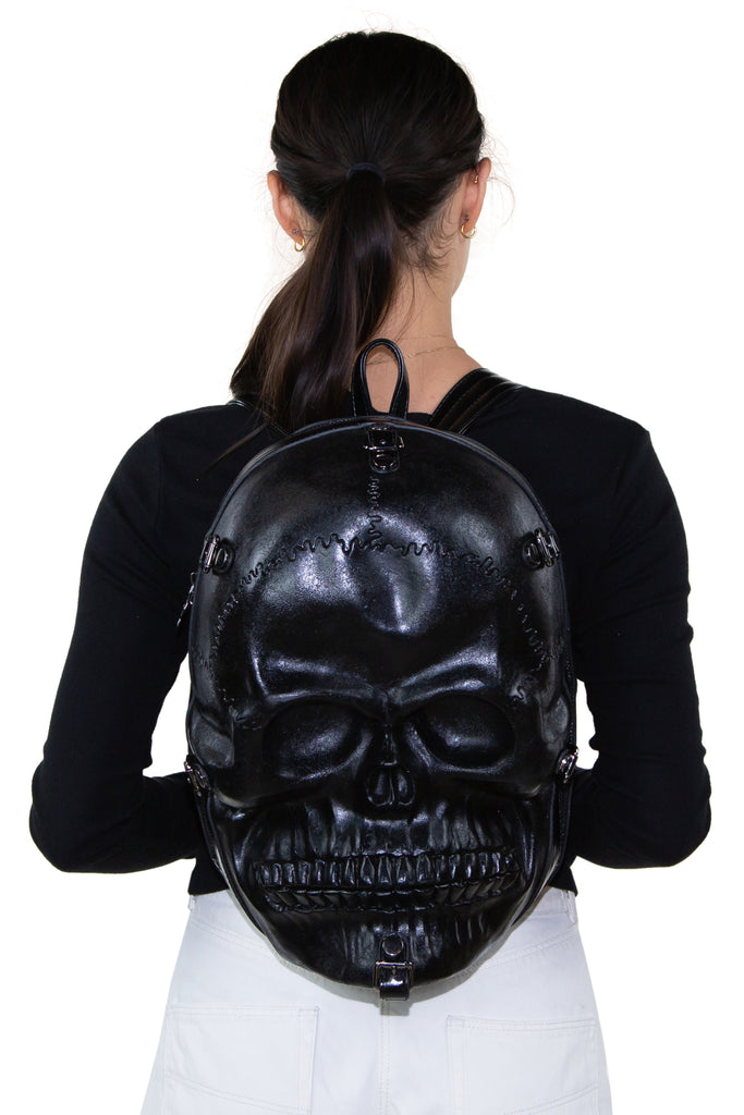 Scary Full Skull Backpack in Vinyl Material – www.comecoinc.com Scary Full Skull Backpack in Vinyl Material – www.comecoinc.com
