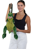 Sleepyville Critters - Dinosaur Mini Backpack, handheld style on model