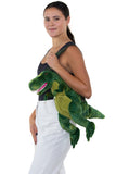 Sleepyville Critters - Dinosaur Mini Backpack, shoulder bag style on model