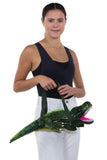 Sleepyville Critters - Alligator Mini Backpack, handheld style on model