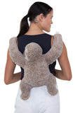 Sleepyville Critters - Sloth Mini Backpack, backpack style, back view on model