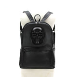 Protruded Skull Backpack In Vinyl, backpack style, front view