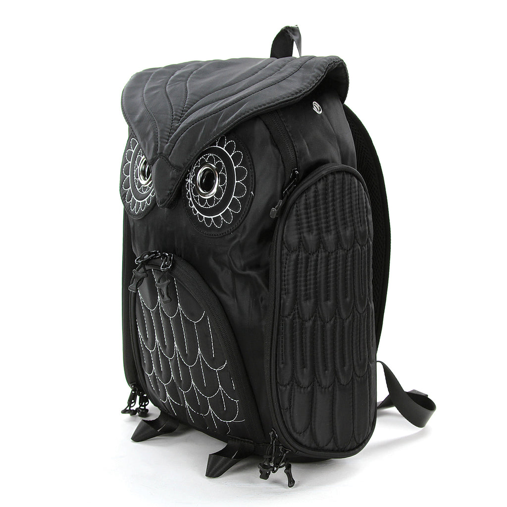 black leather owl backpack Owl Backpack in Polyester – www.comecoinc.com