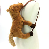 Furry Pony Backpack, backpack style, side view