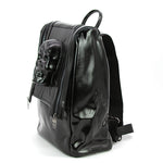 PROTRUDED SKULL HEAD W/ ZIPPER DETAILS BACKPACK, side view