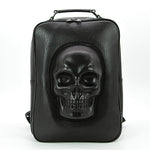 PROTRUDED SKULL RECTANGLE BACKPACK, front view