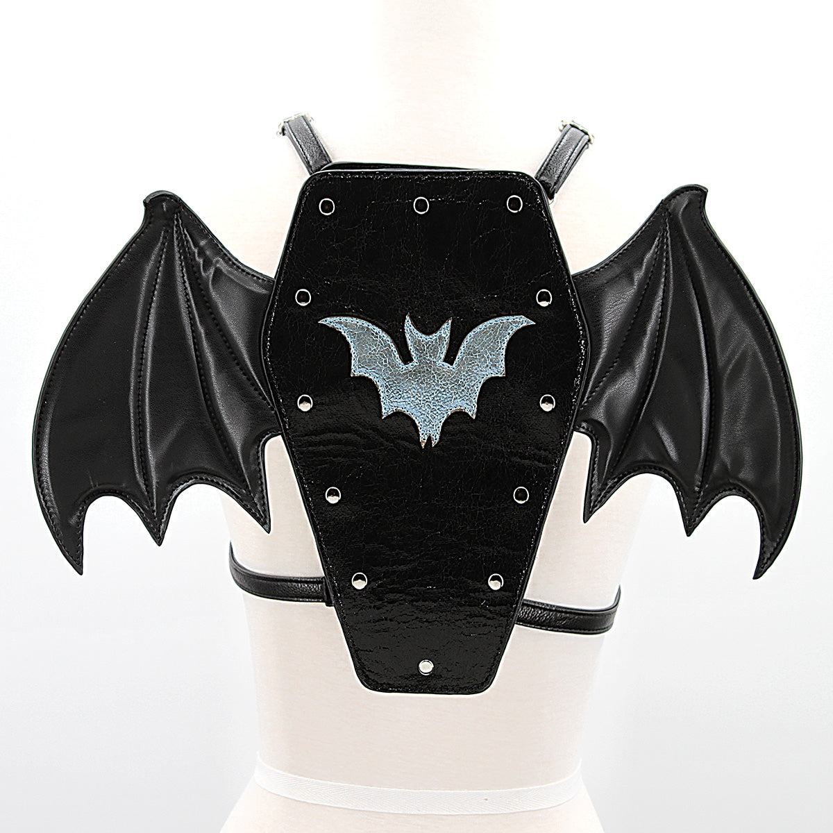Bat Coffin Backpack, front view