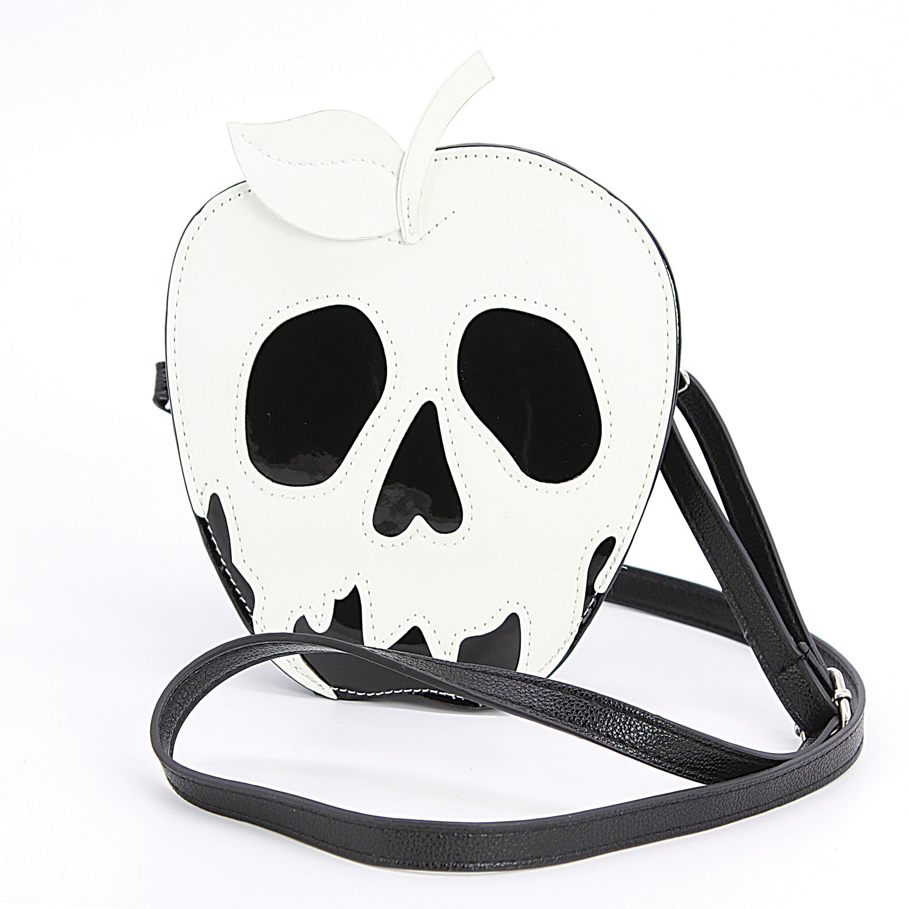 GLOW IN THE DARK POISON APPLE CROSS BODY BAG, FRONT VIEW