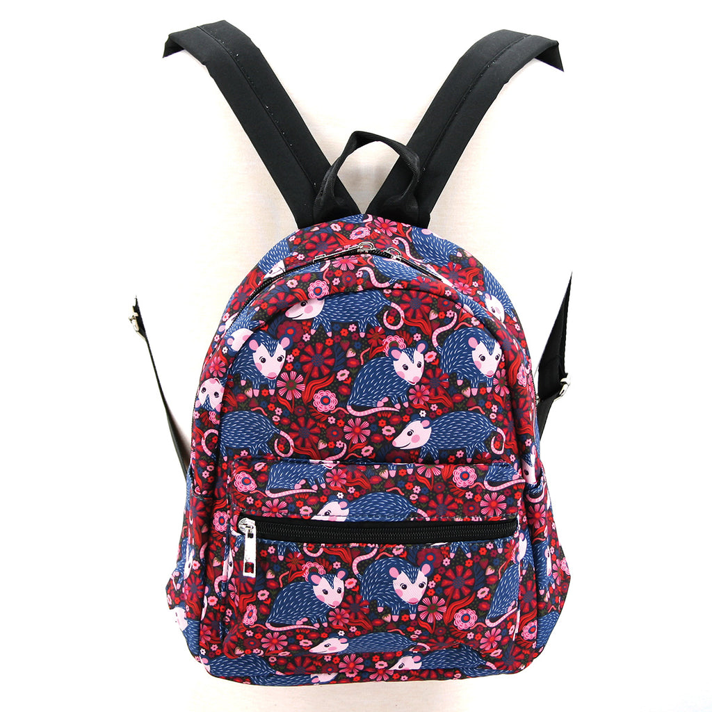 fkoral mini backpack Possum Floral Mini Backpack – www.comecoinc.com