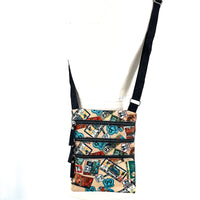 Route 66 Tri-Layer Crossbody Bag in Nylon