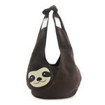 Sloth hobo bag front view