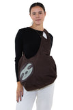 Sleepyville Critters - Hang Loose Sloth Hobo Bag in Canvas Material, crossbody style on model