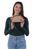 Yummy Taco Wristlet in Vinyl Material