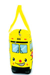 Canvas Yellow Bus Tote Bag front view