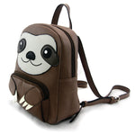 sloth mini backpack side view