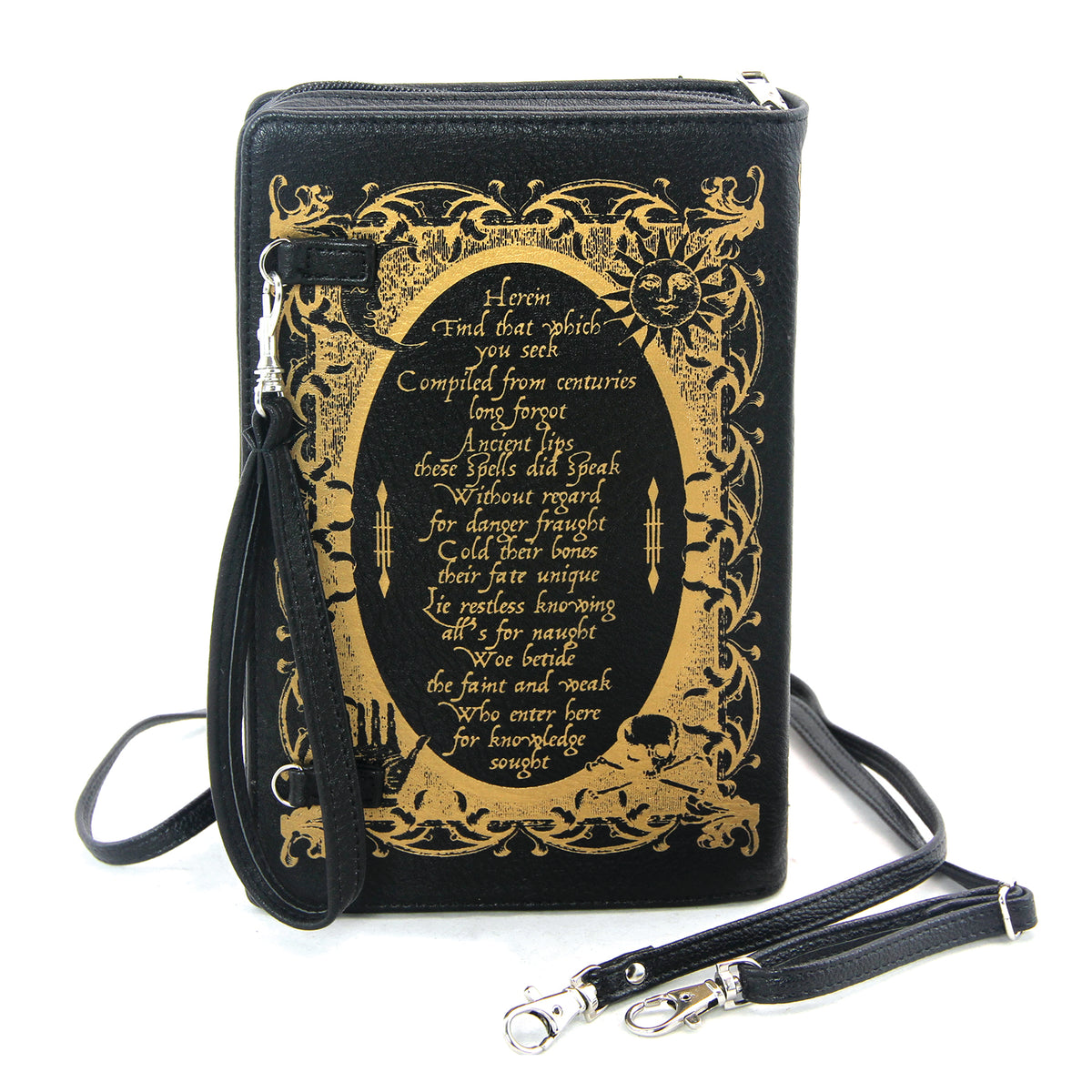Book of Spells Clutch Bag in Vinyl Material – www.comecoinc.com