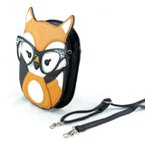 Sleepyville Critters - Foxy Fox with Vintage Eyewear Crossbody Bag, side view