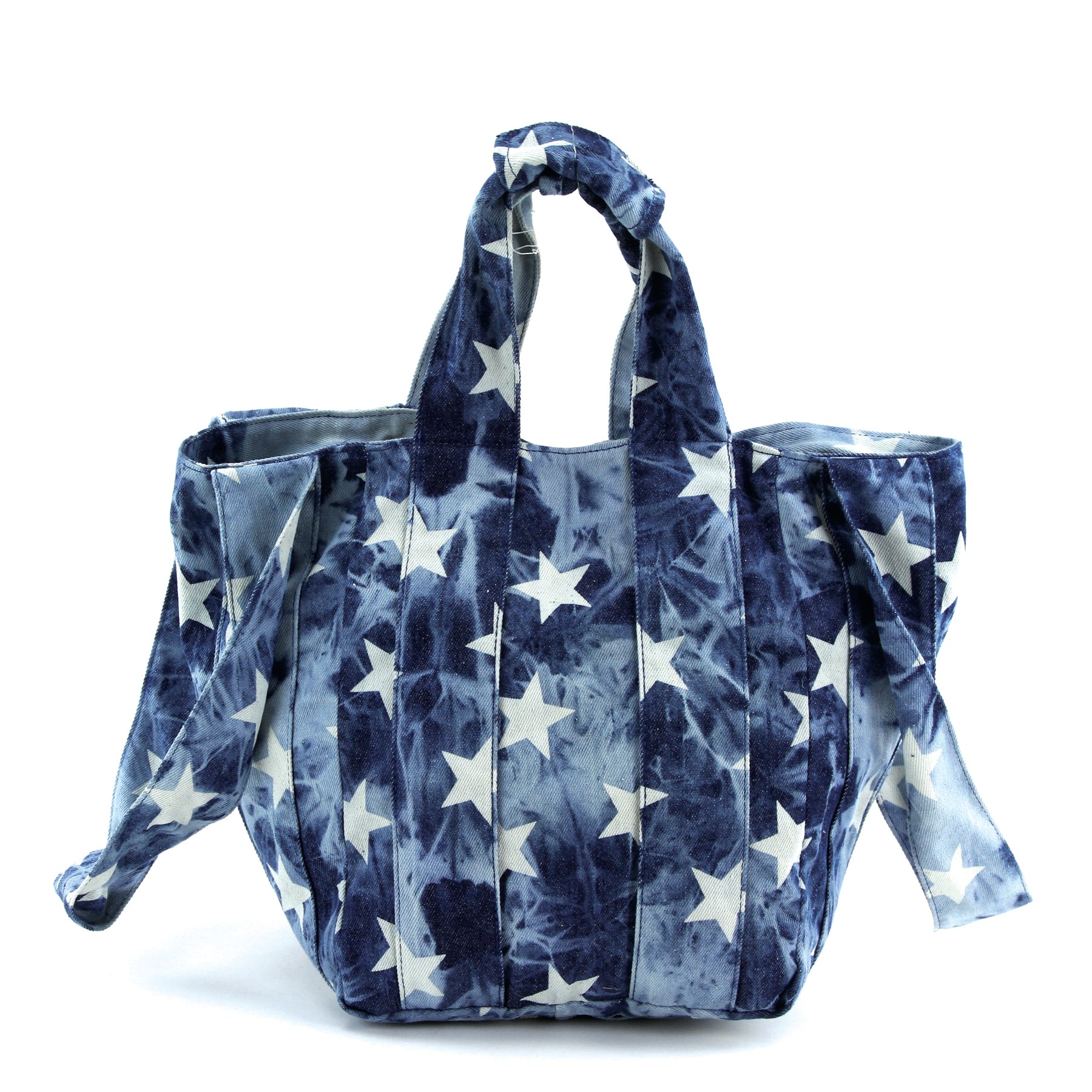 Dual Handle Tote Bag in Canvas Material front view