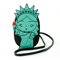 Statue of Liberty Cross Body Bag in Vinyl front view