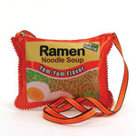 Ramen Instant Noodle Soup Crossbody Bag in Vinyl front view