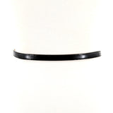 Narrow Vinyl Belt with Rounded Buckle; back view