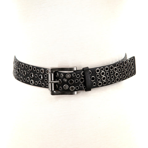Vinyl Belt with Small Metal Holes; front view