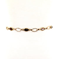 Brass Chain Belt with Rhinestones; front view