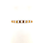 Amber-colored Rhinestone Belt with Chain Tassel