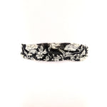 Chiffon Belt with Beaded Buckle in Floral Pattern in Black; back view