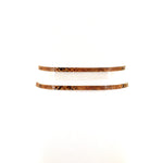 Snake Skin Embossed Clear Vinyl Belt in Brown; back view