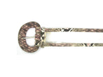 Snake Skin Embossed Clear Vinyl Belt in Pink