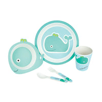 Bamboo Fibre 5-pc. Whale Kid's Dinnerware Set