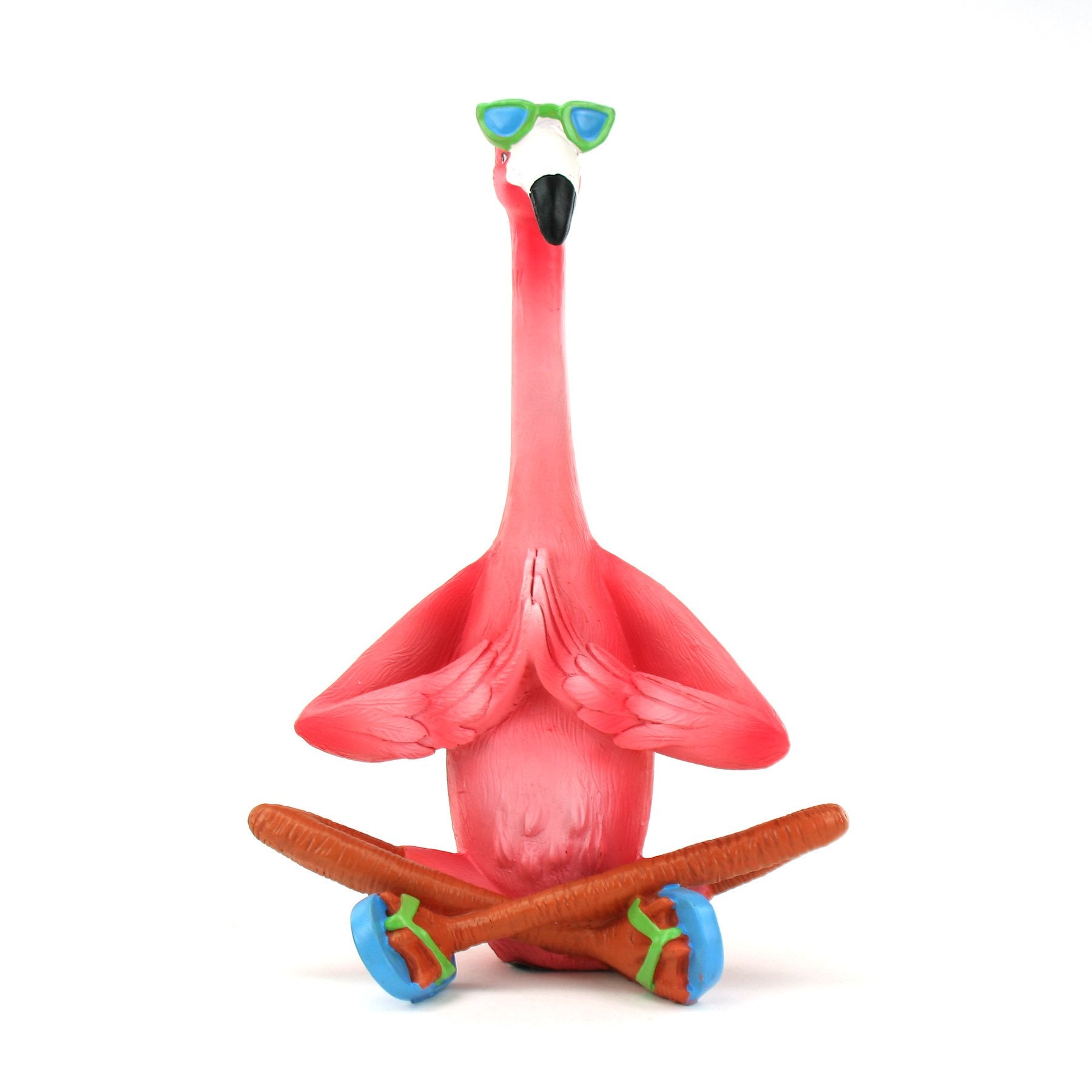 Yoga Pink Flamingo with Sunglasses Figurine