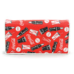 Coca-cola drinks wallet frontal view