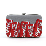 coca cola flat wallet front view