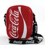Coca-Cola Vertical Shape Rectangle Shoulder Bag, red color, front view