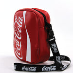 Coca-Cola Vertical Shape Rectangle Shoulder Bag, red color, side view