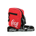 Coca-Cola square shoulder bag, side view