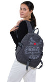 Officially Licensed Coca-Cola Classic Nylon Backpack, backpack style on model