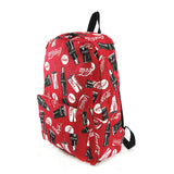 Coca-cola backpack side view