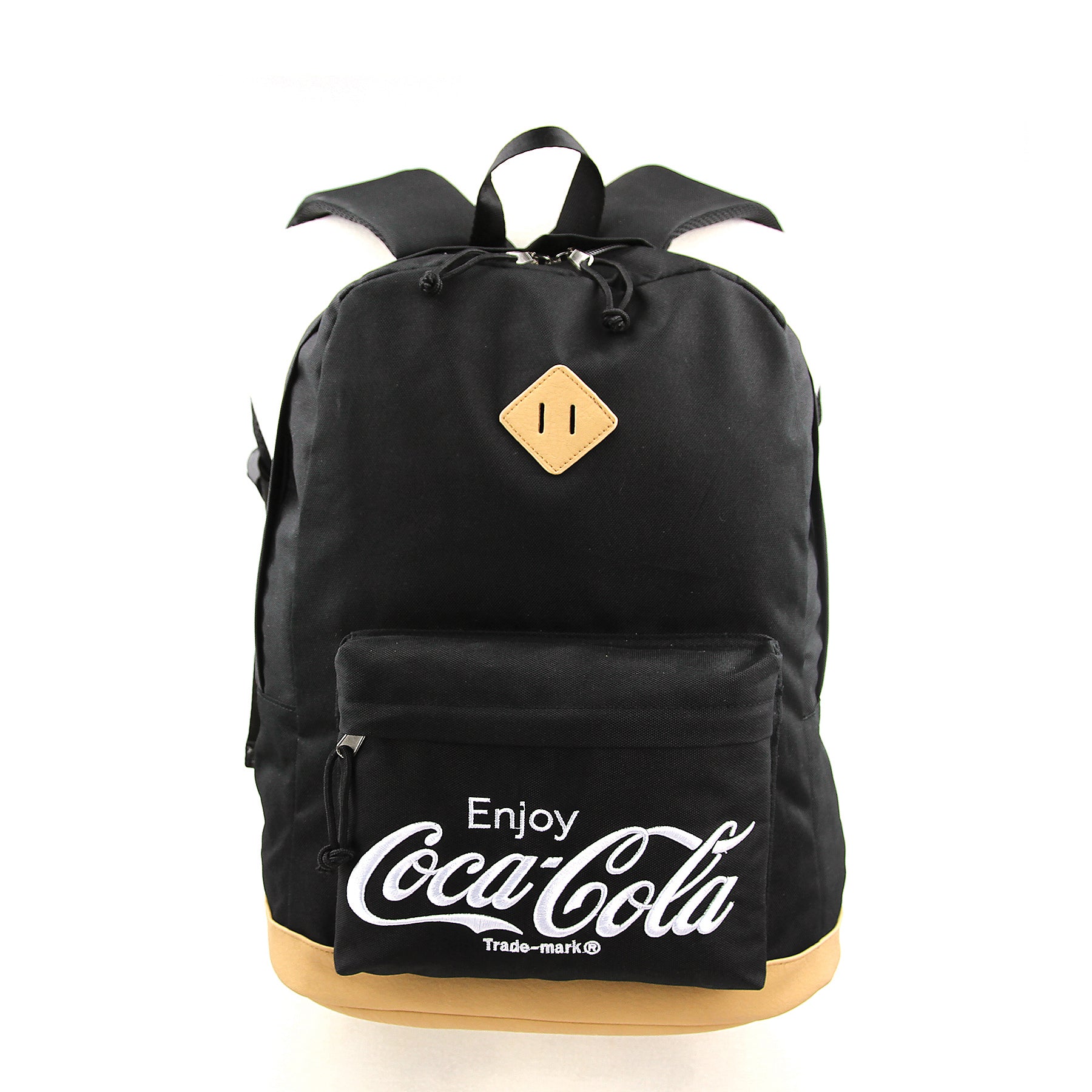 Enjoy Coca-Cola canvas backpack front view