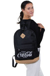 Officially Licensed Coca-Cola Script Rucksack, backpack style on model
