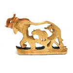 4.50'' H ELEPHANT WOODLIKE CARVING