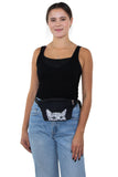 Peeking Cat Fanny in Polyester Material, fanny pack style on model