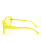 Sunglasses Made with Swarovski Elements, yellow color, side view