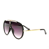 Sunglasses Made with Swarovski Elements, black color, side view