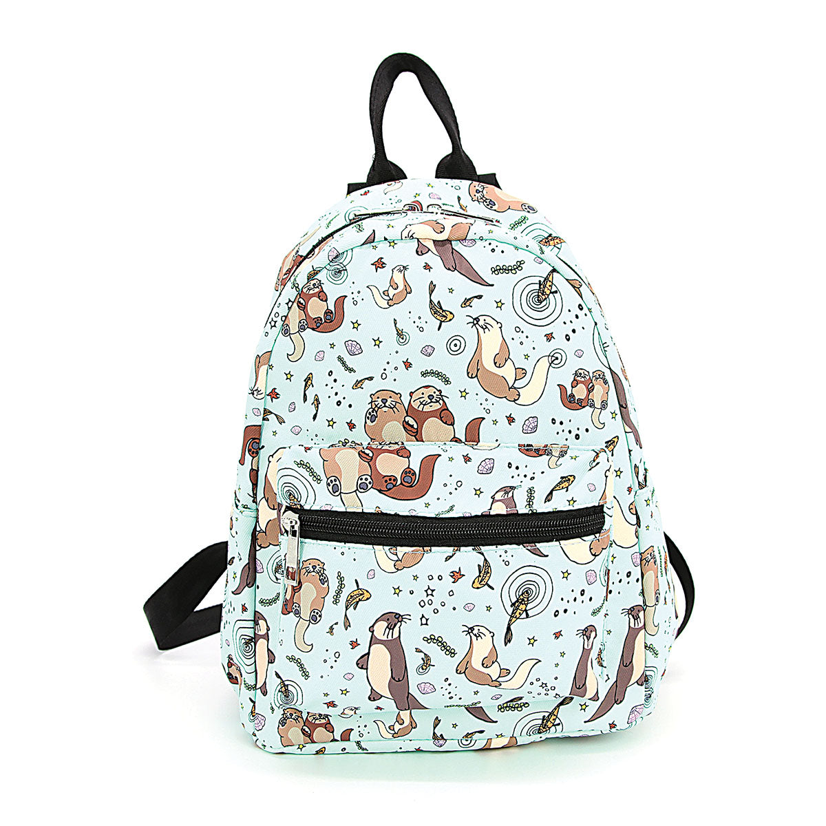 Sea Otters Mini Backpack, front view