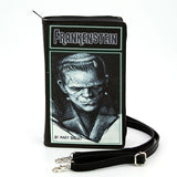 Frankenstein Book Clutch Bag  In Vinyl, front view