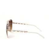 Sunglasses Made with Swarovski Elements, white color, side view