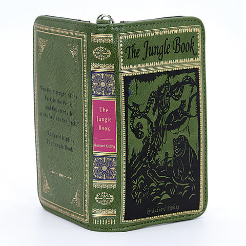 The Jungle Book Wallet in Vinyl, front and side view